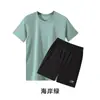 Trajes Deportivos y de Ocio Ropa de Secado Rápido para Hombre Verano Nuevo Transpirable Camiseta de Manga Corta con Shorts Ropa para Entrenamiento Correr Bádminton