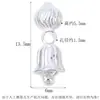 Prata de Lei S925 Sino Vajra Botão de Lótus Estilo Tibetano Colorido Separado Banhado a Ouro Vintage Prata Lisa Acessório para Pulseira DIY
