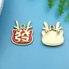 Año Nuevo 2024 20 gato de la suerte con aceite rojo que gotea seguro feliz colgante joyería DIY materiales de accesorios con cuentas