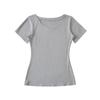 Camiseta Sexy de Manga Curta com Decote em V Profundo e Ajuste na Cintura, Venda Direta por Transmissão ao Vivo, Novo Estilo de Verão, Slim Fit, Versátil, Top da Moda