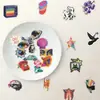 50 piezas de pegatinas estilo pop de milenio, material PET transparente impermeable para decoración DIY de guitarras, cuadernos, patinetas