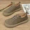 2025 Nuevos Versátiles Modernos Cómodos de Moda Zapatos Grandes de Cuero para Hombre de Caña Baja Zapatos para Hombre de Cuero Suave Zapatos Resistentes al Desgaste