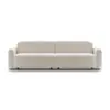 Muebles Lao Ming Hao Xinyu Sofá Fila Recta Producto Nuevo Nórdico Minimalista Moderno Simple Sala de Estar Sofá de Tela Wabi-Sabi