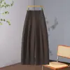 Pantalones anchos de pierna recta color gris hechos a medida con sensación de hielo para mujer, nueva moda coreana de otoño, de cintura alta, corte holgado, favorecedores para figuras petite