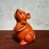 Enfeites de Rato de Ébano Esculpido Doze Zodíaco Rato de Madeira Mascote de Canto de Casa Decoração de Abertura Artesanato Presentes