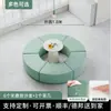 Conjunto de Sofá Redondo Moderno Minimalista Criativo para Lazer e Mesa de Centro para Recepção e Área de Descanso, com Formato Único para Recepção e Discussões