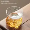 Colador de Té Transparente de Vidrio Tauro Filtro Creativo de Hoja de Té de Acero Inoxidable Embudo de Té Doméstico Accesorios de Filtro