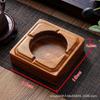 Cenicero de Madera Maciza de Nogal, Cenicero Grande, Creativo y Personalizado Comercial Estilo Retro Chino para Sala de Estar, Uso Doméstico, Grabado Gratuito