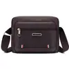 Comércio Exterior Transfronteiriço Bolsa de Ombro Masculina Bolsa Transversal de Tecido Oxford Impermeável Casual Moda Multi-camadas Zíper Grande Capacidade Cabelo