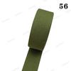 Correa de Cinta de Algodón Lisa Negra y Blanca de 38 mm de Ancho para Bolsos, Correas de Yoga, Cinturones de Lona, Estilo Simple