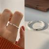 Anillo Minimalista Irregular de Plata de Ley 925 para Mujer, Diseño de Nicho, Anillo Abierto de Plata, Venta al por Mayor, Estilo de Nicho de Gama Alta