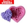 Molde de Silicona Líquida DIY para Hornear Corazón Fondant Flor Molde Herramientas para Pastel Arcilla Suave Molde para Jabón Hecho a Mano