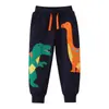 Calça Comprida Bordada Nova para Meninos e Meninas de Primavera e Outono, Calças de Moletom Infantis Atacado, Calças de Moletom Casuais Infantis Europeias e Americanas