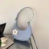 Bolso de Hombro Único Moderno y Elegante para Mujer, Nuevo Versátil Estilo Ins para Primavera/Verano 2026, Bolso de Axila, Versión Coreana Color Sólido Bolso Dumpling