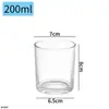 Taza de Vela de Aromaterapia Transparente para Casas de Huéspedes y Hoteles, Portavelas de Vidrio para Mejorar el Ambiente, Herramientas para Velas DIY, Taza de Vidrio Recta, Taza Vacía