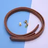 Alça de bolsa corrente de bolsa feita à mão DIY crochê tricô tecelagem corrente de bolsa acessórios de ferragem de bolsa fivela argola acessórios de fivela de couro