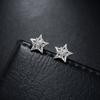 Brincos de estrela de cinco pontas, brincos masculinos de alta qualidade com design de personalidade Joker, novas tendências da moda feminina, joias, atacado