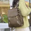 Mochila Nueva para Mujer 2024 Casual Gran Capacidad Moda Retro Viaje Bolsa Escolar Textura de Cuero Suave Bolsa para el Trabajo