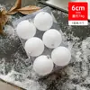 Bolas de Natal Bolas Plásticas Acessórios de Decoração para Árvore de Natal Caixas com Grade de Nove Quadrados 6 Bolas Pintadas Conjunto de Bolas de Formato Especial