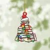 Novo produto transfronteiriço: Pingente decorativo de pássaro simulado plano de acrílico para Natal, árvore de Natal, casa e decoração de mochila