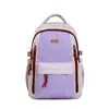 Mochila Escolar para Niñas, Estilo Universitario, Ligera, Versátil, Mochila Suave para Niñas, Estilo Coreano Ins con Rayas, Bolsa de Viaje para Estudiantes de Secundaria y Preparatoria