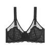 Sujetador de Mujer de Talla Grande Transfronterizo, Ajustable para Pechos Grandes, Pequeño y Delgado, Aro de Acero con Memoria, Ropa Interior Sexy de Encaje que Retrae el Pecho