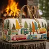 Sitio Independiente Temu Moda Bolso Deportivo Trendy Transfronterizo Gran Capacidad Ocio al Aire Libre Bolso Deportivo Impresión 3D