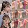 Cuerda trenzada para el cabello con lentejuelas plateadas para niños, accesorio para el cabello de baile callejero de escenario, cinta trenzada brillante para rastas de hip-hop para niñas