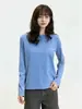 Camiseta Básica Casual Veryrarene, Camiseta Básica de Manga Larga con Bolsillo Salado