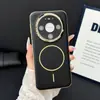 Funda de Teléfono Magnética con Patrón de Cuero de Lichi Adecuada para Huawei Mate80 P90Pro Funda Protectora Anti-Caídas de Gama Alta X View