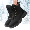 Botas de Caminhada de Cano Alto Outono/Inverno 2026, Resistentes ao Desgaste para Uso Externo, Respiráveis, Casuais e Quentes para Homens com Cadarços