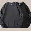Sudadera para Hombre de 300g, Estilo Primavera y Otoño, Holgada y Versátil, Suéter Informal de Cuello Redondo a la Moda, Chaqueta sin Capucha.