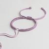 Una línea semiacabada cuerda de mano diy macramé puede usar cuentas cuerda de pareja pulsera joyería hecha a mano con etiqueta de mano cuenta de transferencia simple