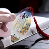 Estilo Chinês Vinte e Quatro Termos Solares Veio de Folha Marcador de Página Folha Real DIY Presente Criativo Material Escolar Papelaria Artesanal