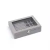 Caja de Almacenamiento de Joyas Aretes Joyas Collar Pulsera Compartimentada a Prueba de Polvo con Tapa Organizador Almacenamiento Terciopelo Caja de Almacenamiento de Joyas