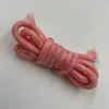 Cordão de Corda Trançada de Poliéster de 5 mm, Corda Trançada Colorida Feita à Mão, Cordão de Fechamento Paracord, Cordão para Chapéu