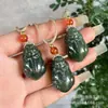 Colgante de Jade Natural Hetian de Xinjiang de Paz y Seguridad para Hombres y Mujeres, Colgante de Jade de Buda Guanyin, Venta al por Mayor en Transmisión en Vivo en Stock