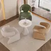 Sofá de Tela Sala de Estar Diseñador Creativo Sillón Individual Sofá Silla Lujo Ligero Hotel Zona de Recepción de Ocio
