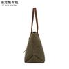 Bolso de mano informal de lona encerada para mujer, bandolera, bolso de compras, bolsa de almacenamiento, venta directa de fábrica