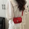 Moda Retro Hebilla de Cierre 2026 Gran Capacidad Nuevo Color Sólido Textura Simple Casual Bolso Cruzado para Hombro Axila para Mujer