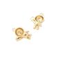 Chapado en oro de color de 14 quilates bolsa de oro real de oro se puede insertar Espacio de perla colgante de astronauta accesorios para pulsera collar pendientes DIY
