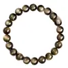 Pulsera de Obsidiana Natural para Hombre Pulsera de Cuentas para Cambiar la Suerte y Atraer la Riqueza Obsidiana Negra Juguete Cultural Pulsera Jugable