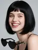 Peluca de moda transfronteriza europea y americana para mujer, estilo Bob, para uso diario, cosplay, versátil, pieza de cabello corta tipo Bob