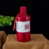 Botella de Vino Vacía Imitación Cerámica Botella de Vino Pequeña Botella de Vino Sellada Set de Boda con Palabras Felices Frasco de Vino de 0.5 kg para Uso en Casa 500ml