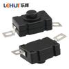 Fábrica de Dongguan interruptor de botão 18*12 interruptor de chave de corrente 5A interruptor de chave de lanterna de amostra