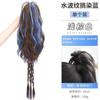 Trenzas para Peluca de Mujer, Cola de Caballo Larga, Cabello Sintético, Pinza para el Cabello, Cascada Otoño e Invierno Semi-Recogida Alta Cola de Caballo, Trenzas de Boxeo Trenzadas Y2K