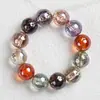 Cuentas de resina transparentes con baño galvánico óptico en forma de estrella Accesorios para joyería de cadena de teléfono móvil, llavero, pulsera, collar