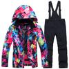 Nuevo Traje de Esquí para Niños Traje para Niñas Niños Medianos y Grandes Traje Exterior Engrosado Pantalones Cálidos de Invierno