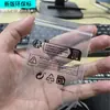 Nueva versión de PE transparente empaque TEMU boca de sellado tiktok advertencia SHEIN etiqueta de protección ambiental bolsa autosellante triman