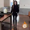Moletom de Lã Colorido Liso com Gola Alta da Moda para Mulheres, Novo Estilo, Tamanho Grande, Caimento Solto, Comprimento Médio, Peça Básica para Outono e Inverno